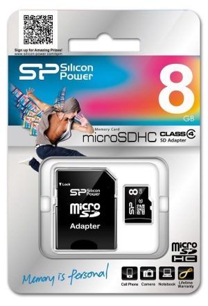 Atminties kortelė Silicon Power 8 GB MicroSDHC