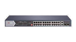 Hikvision 28 prievadų 24 PoE prievadų komutatorius DS-3E0528HP-E