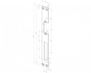 El. sklendės juosta EFF EFF - ASSA ABLOY 02140