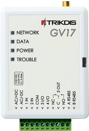 GSM vartų valdiklis GV17 Trikdis