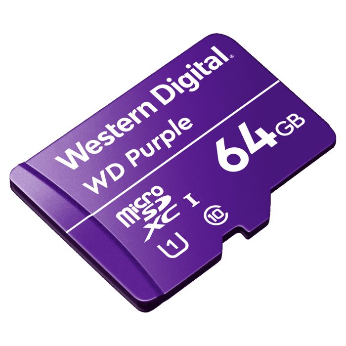 Atminties kortelė Micro SD WD Purple WDD064G1P0C