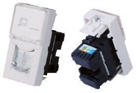 Lizdas RJ45 UTP keystone tipo montuojamas į apdaila Cat 6e 45x22