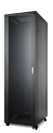 Komutacinė spinta 19'' pastatoma 42U 800x600x2055 (juoda, surinkta)