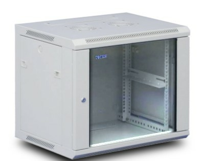 Komutacinė spinta 19'' pakabinama 6U 600x300x370 (RAL7035, nesurinkta)