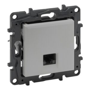 RJ45 UTP CAT 6 kompiuterinis lizdas Niloe Step Legrand 863363 (aluminio spalva)