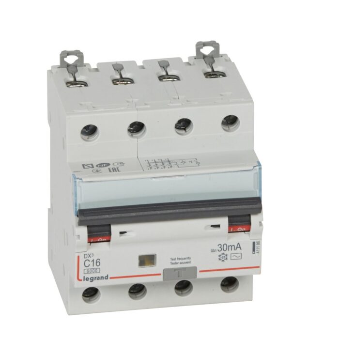Srovės nuotekio relė su automatiniu jungikliu 411186 Legrand (AC