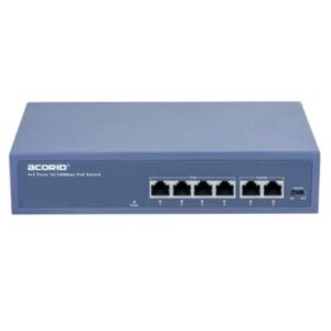 6 prievadų komutatorius Acorid CS1106P (4 PoE