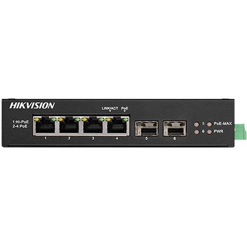 Hikvision 6 prievadų komutatorius DS-3T0506HP-E