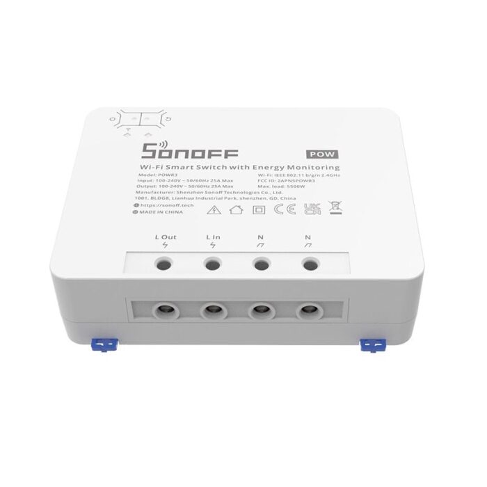 Energijos kontroleris su ribojimo funkcija SONOFF POWR3 WiFi Smart