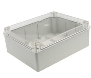 Hermetinė dėžutė skaidriu dangteliu Pawbol S-BOX 516-P (pilka