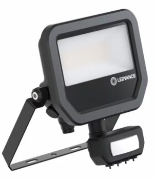 LED prožektorius Floodlight su judesio davikliu (juodas