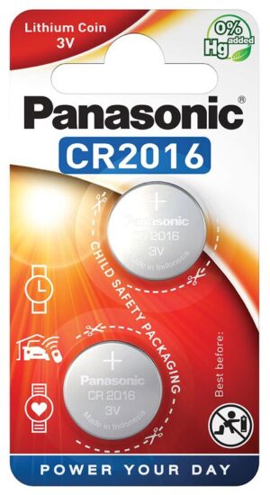 Baterija Panasonic Lithium CR2016 (2 vnt.)