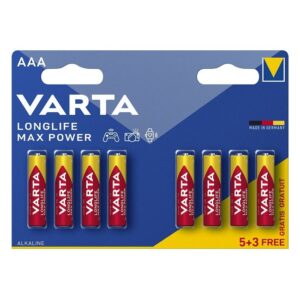 Baterija VARTA Alkaline Max Power LR03/AAA (8 vnt.)