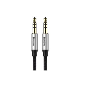 Jungiamasis garso kabelis BASEUS CAM30-BS1 (3.5mm-3.5mm, stereo, 1m, pilkas